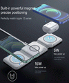 3 in 1 Magnetic Wireless Charger 15W Fast Charging